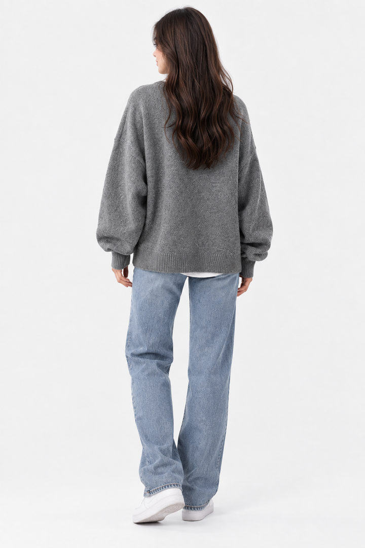 Elke | Women Drop Shoulder Pullover Sweater