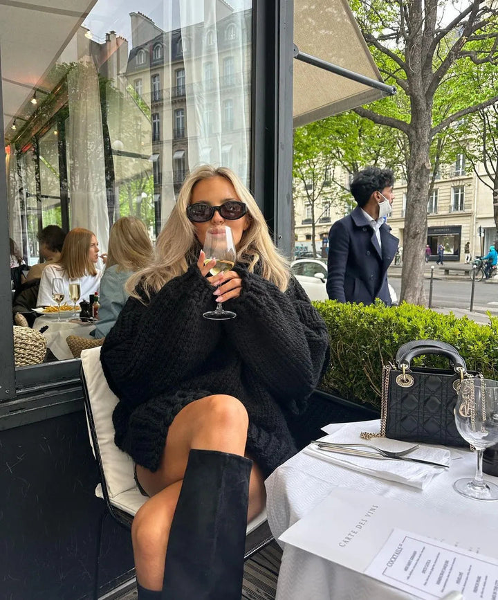 Kathy | Women Oversized Knit Turtleneck Sweater