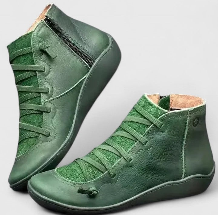 Brinley | Women Lace Up Wedge Ankle Boots