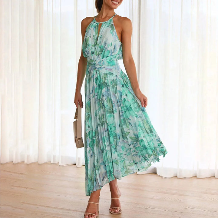 Fiammetta | Women Floral Halter Maxi Dress