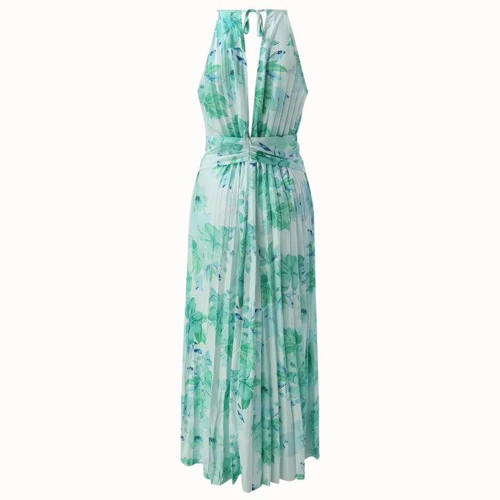 Fiammetta | Women Floral Halter Maxi Dress