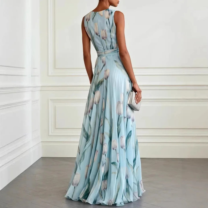 Hollie | Women Floral Print Winter Wedding Guest Dress