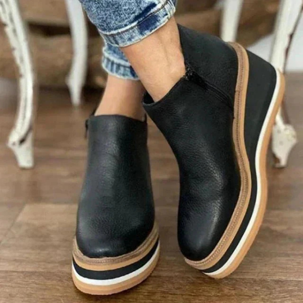 Polly | Women Platform Wedge Ankle Boots