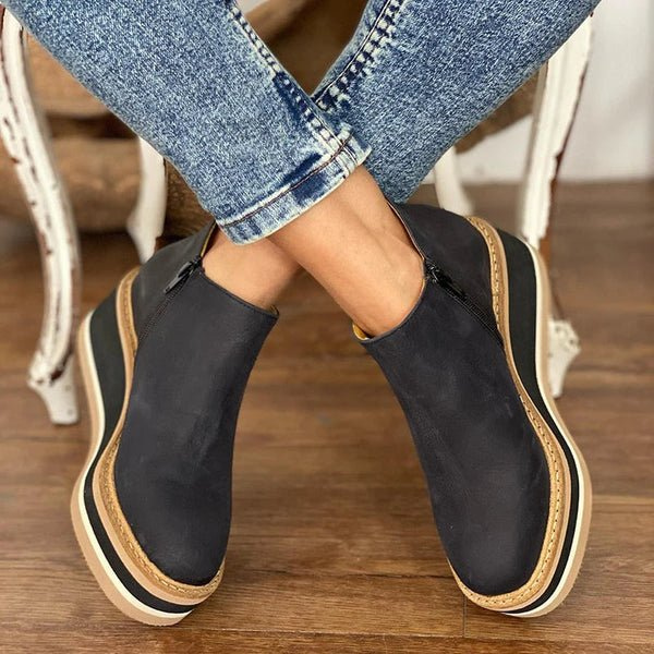 Polly | Women Platform Wedge Ankle Boots