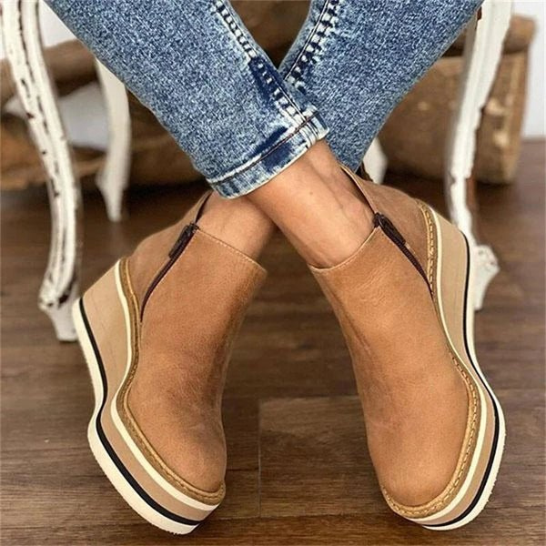 Polly | Women Platform Wedge Ankle Boots