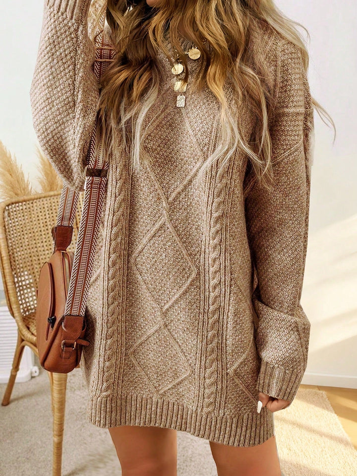 Florrie | Women Cable Mini Knit Dress