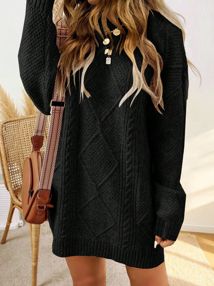 Florrie | Women Cable Mini Knit Dress