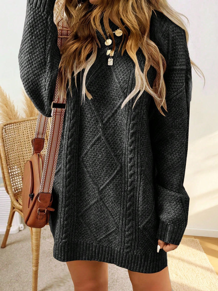 Florrie | Women Cable Mini Knit Dress