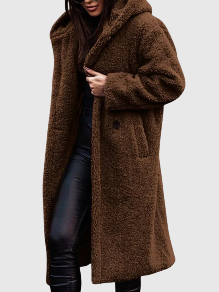 Stina | Women Longline Teddy Coat