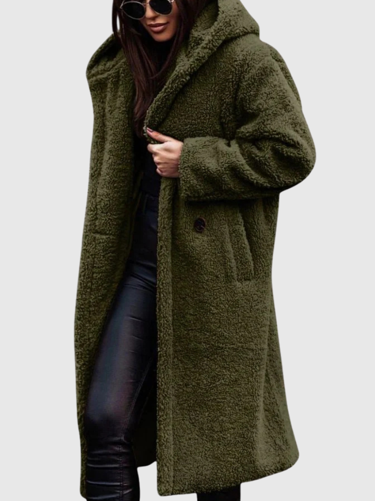 Stina | Women Longline Teddy Coat
