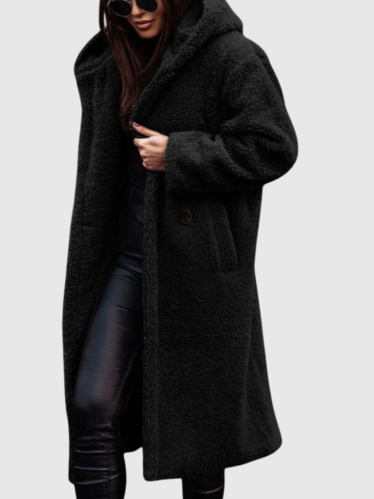 Stina | Women Longline Teddy Coat