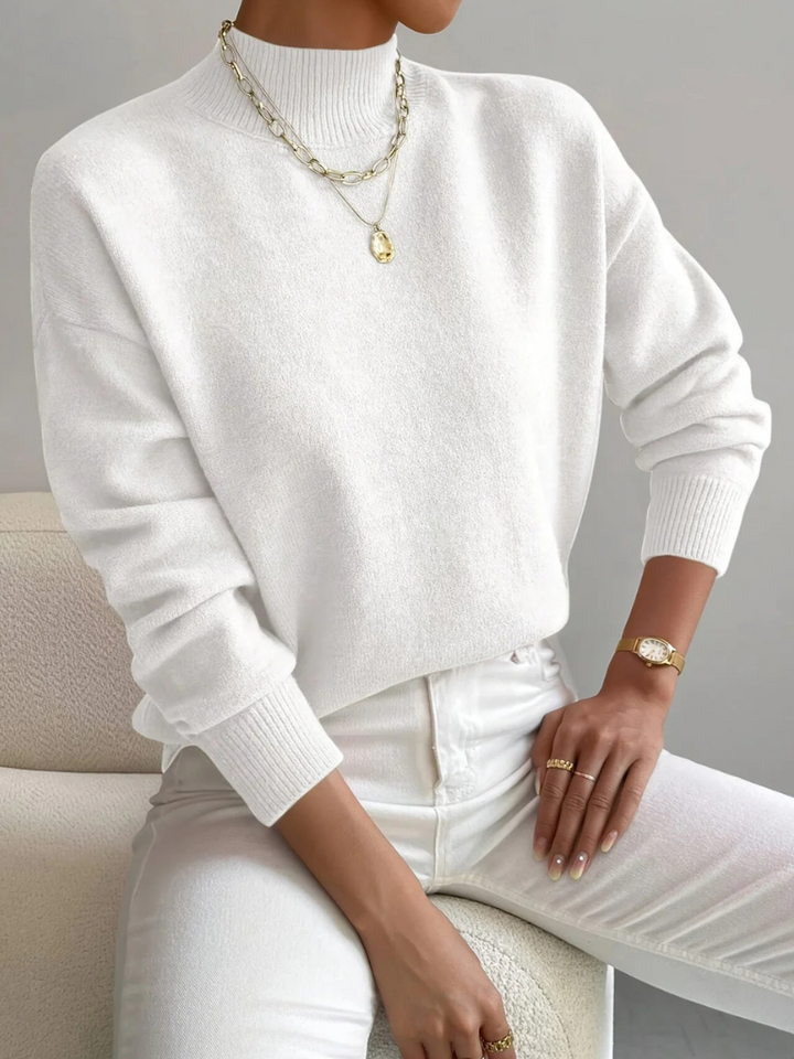 Janie | Women Mock Neck Knit Sweater