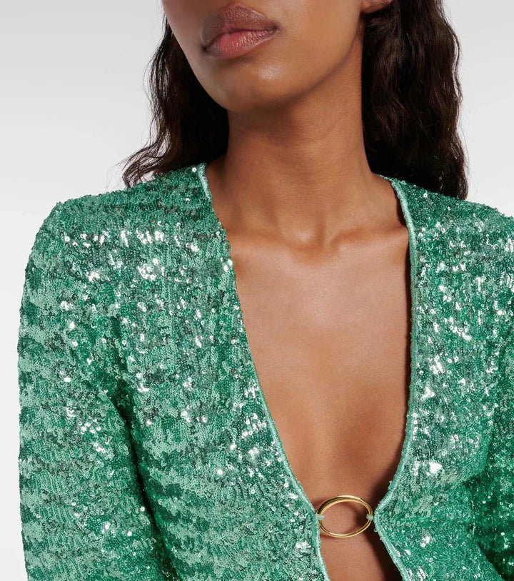 Signy | Women Sequin Wide Sleeve Mini Dress