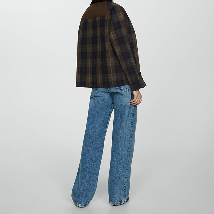 Anneliese | Women Plaid Button Down Jacket