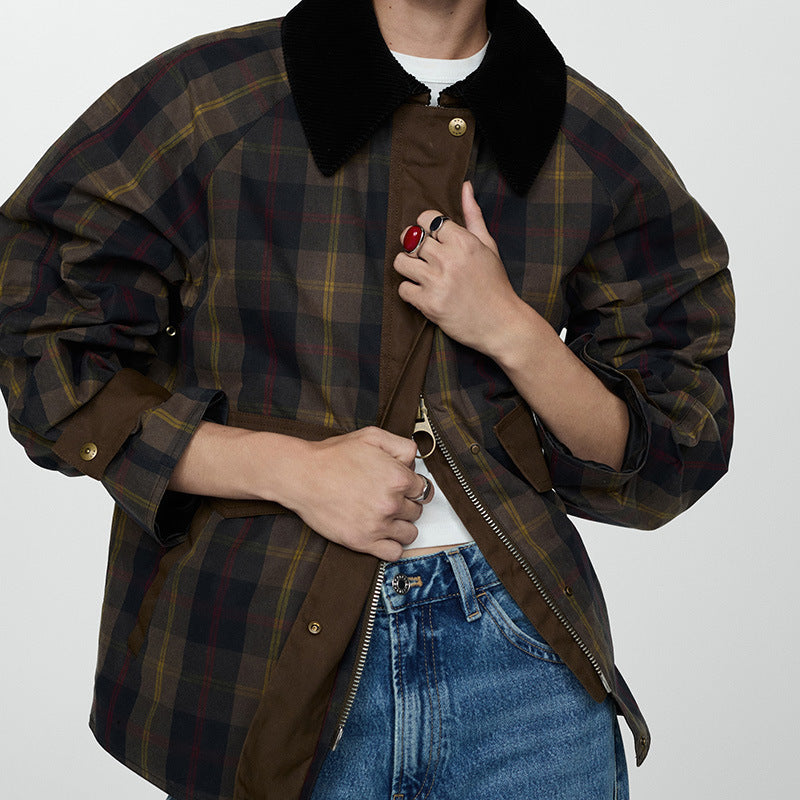 Anneliese | Women Plaid Button Down Jacket