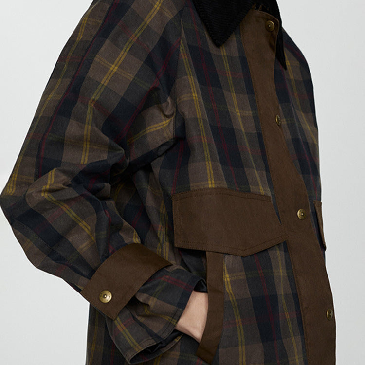 Anneliese | Women Plaid Button Down Jacket