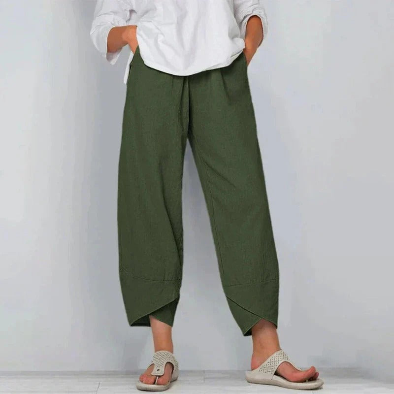 Marit | Women Wide Leg Cropped Pants