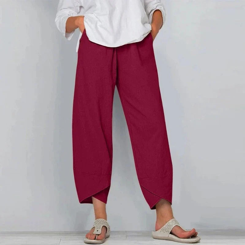 Marit | Women Wide Leg Cropped Pants