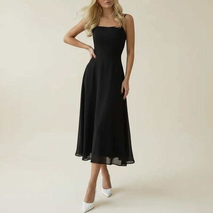 Agneta | Women Square Neck Midi Dress