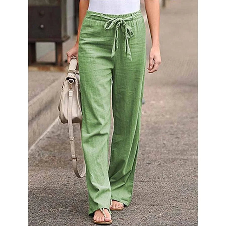 Lindsey Women Drawstring Waist Relaxed Wide Leg Palazzo Pants