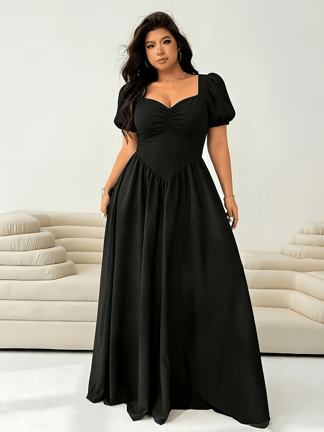 Callisto | Women Fitted Flowy Maxi Dress