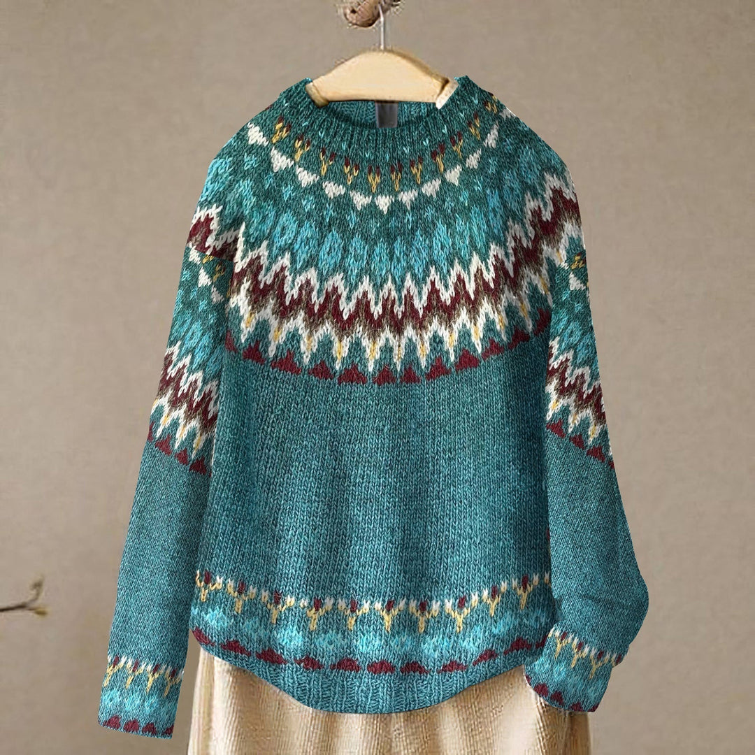 Dolly | Women Fair Isle Crew Holiday Sweater