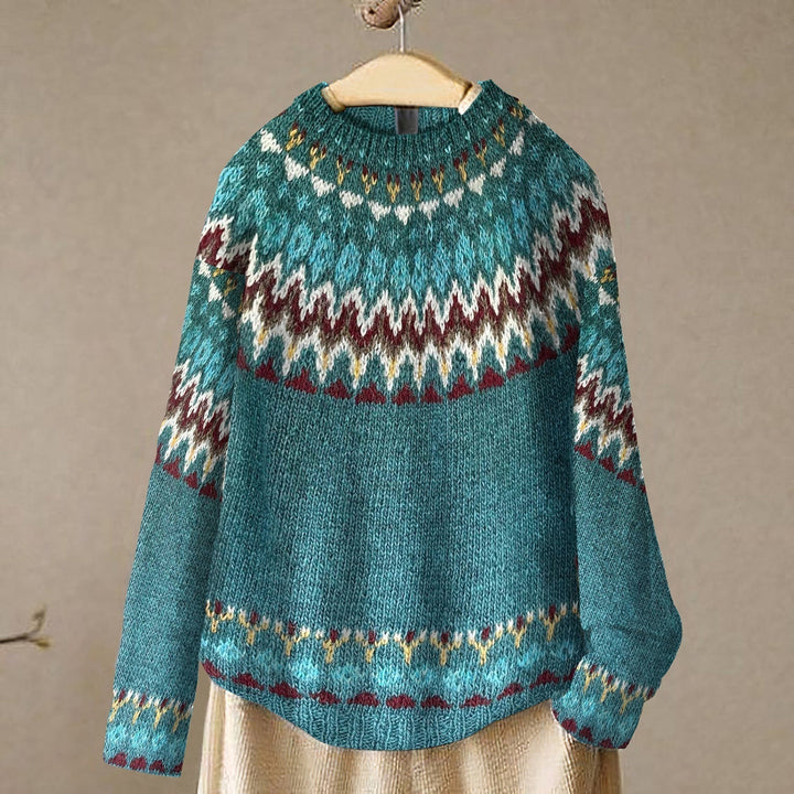 Dolly | Women Fair Isle Crew Holiday Sweater