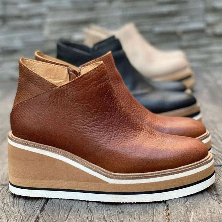 Gale | Women Platform Wedge Chelsea Boots