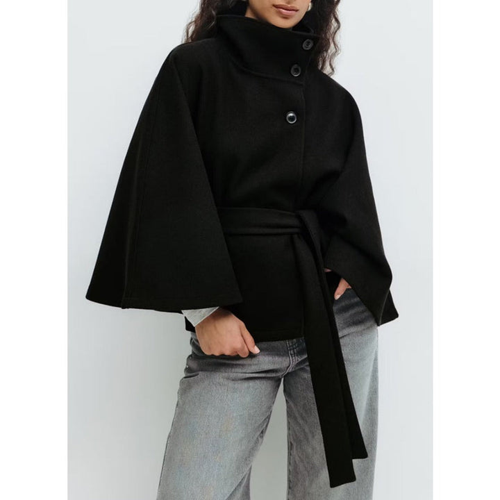 Kitt | Women Belted Cape Wool Coat