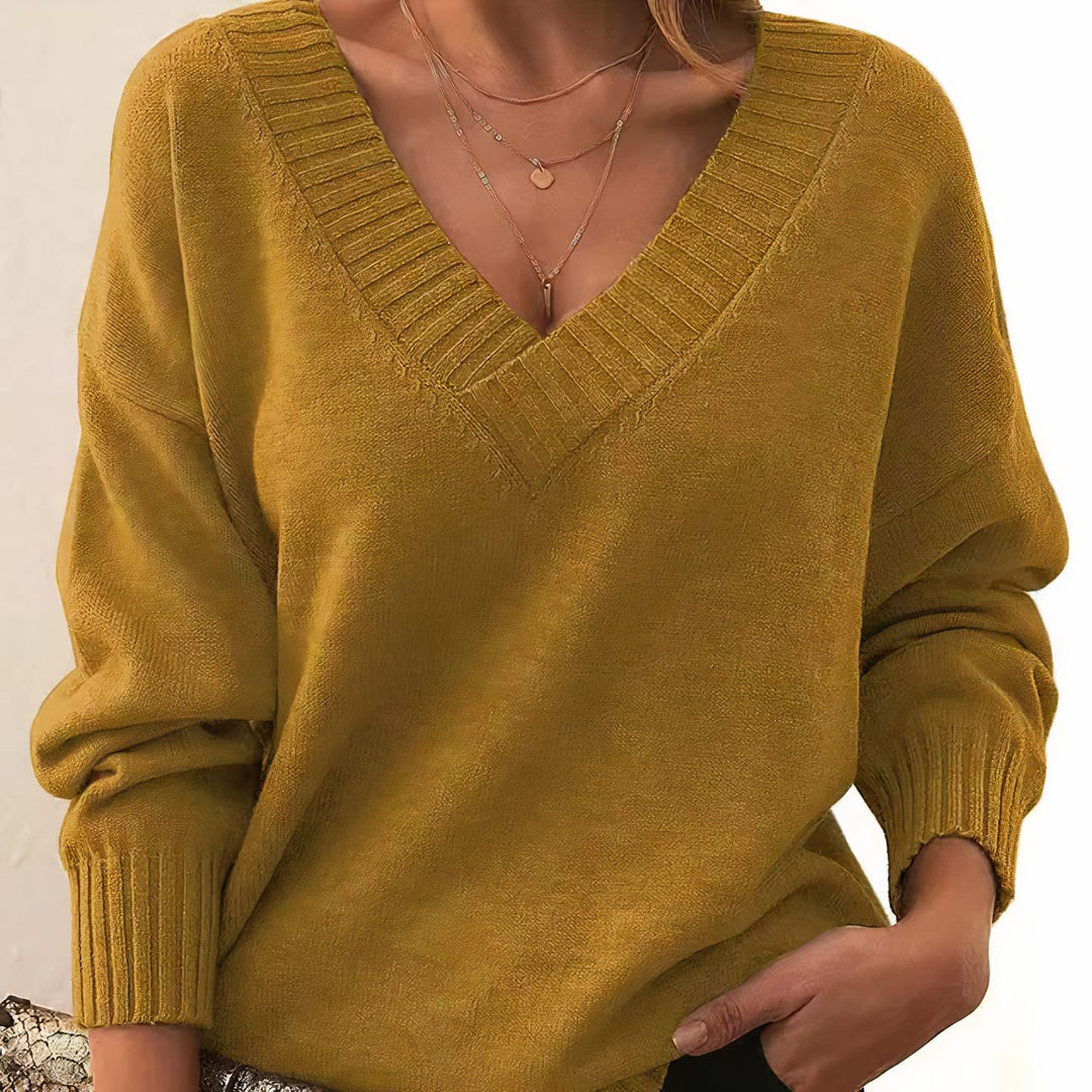 Katrin | Women Relaxed V Neck Sweater