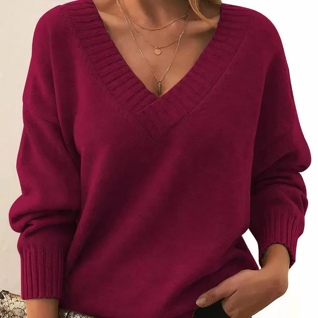 Katrin | Women Relaxed V Neck Sweater