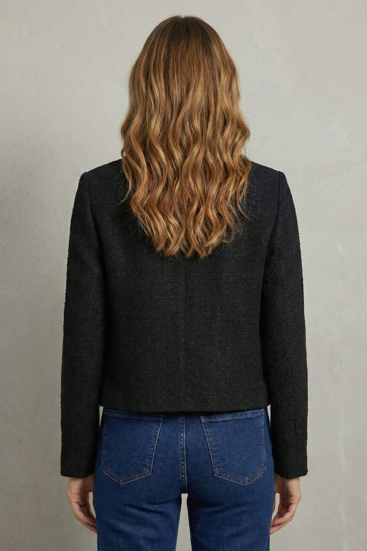 Famke | Women Round Neck Cropped Blazer