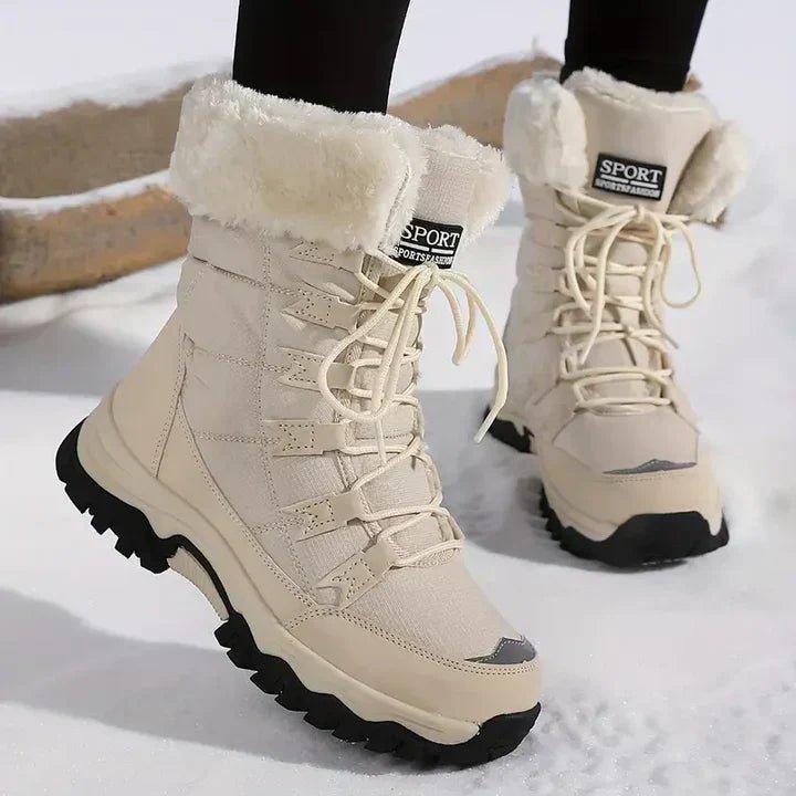 Bergljot | Women Fur Cuff Winter Boots