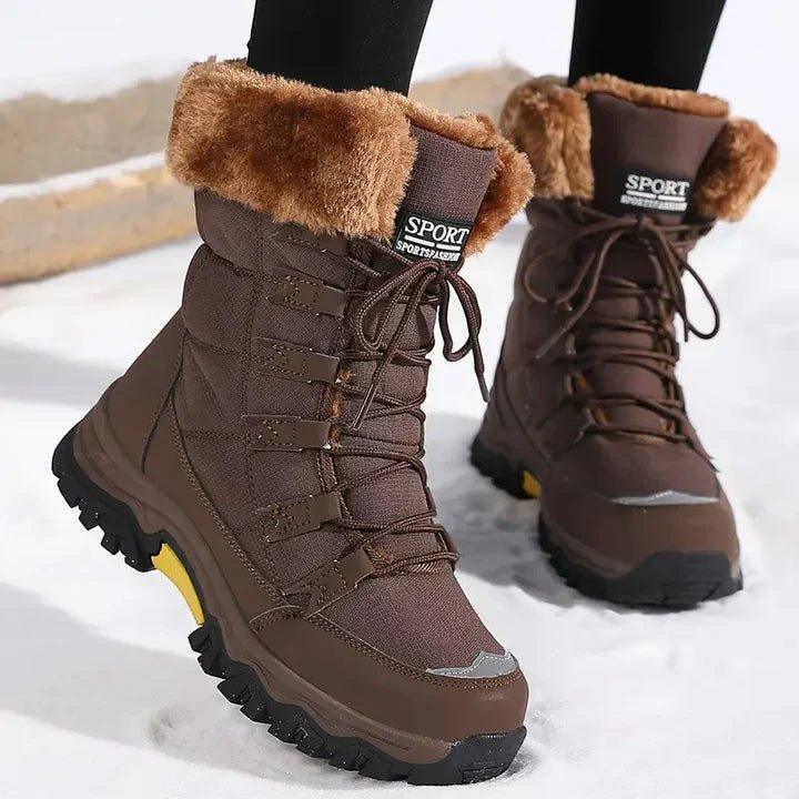 Bergljot | Women Fur Cuff Winter Boots
