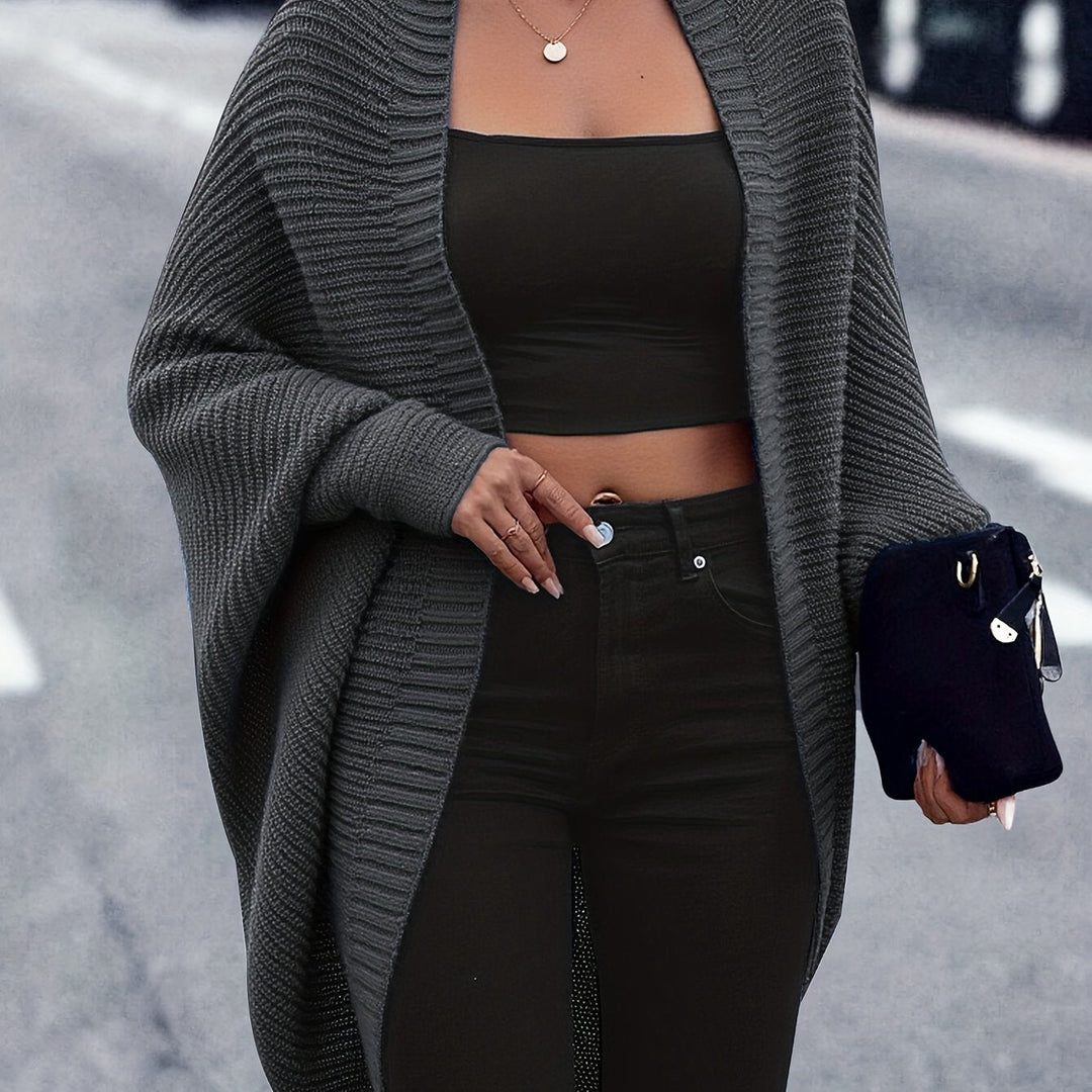 Marilyn Women Relaxed Fit Longline Open Front Cardigan