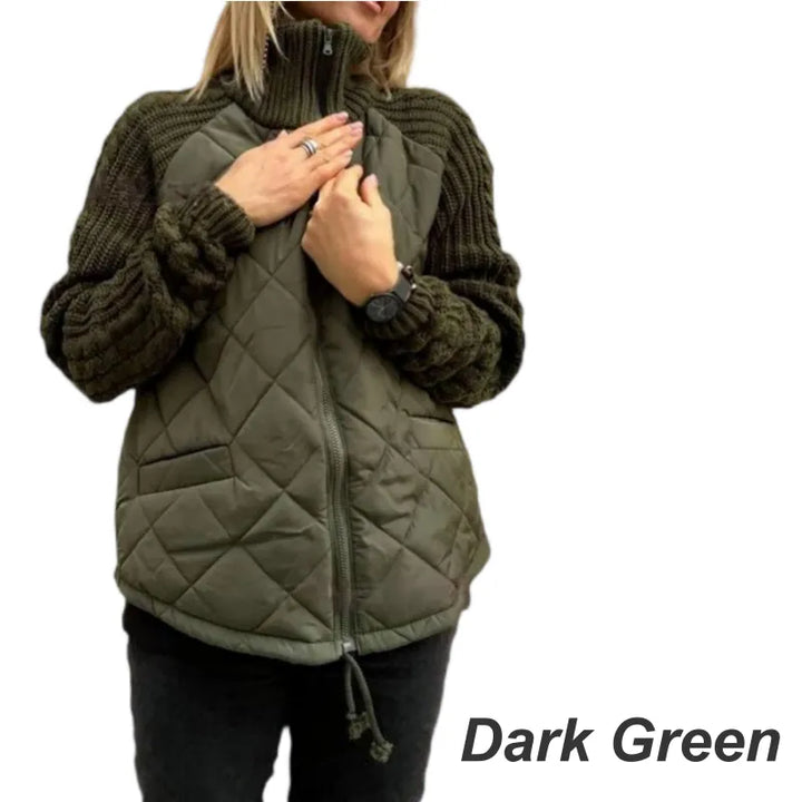 Amy | Women Quilted Knit Zip Padded Jacket