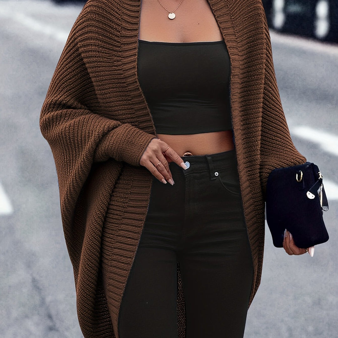 Marilyn Women Relaxed Fit Longline Open Front Cardigan