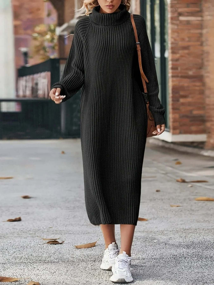 Clem | Women Turtleneck Knit Dress