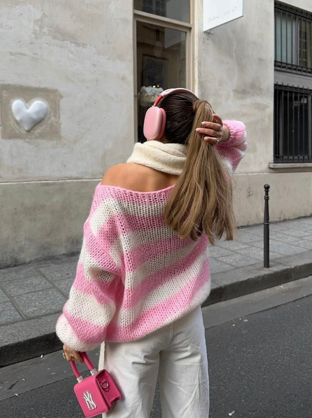 Hettie | Women Striped Chunky Knit Sweater