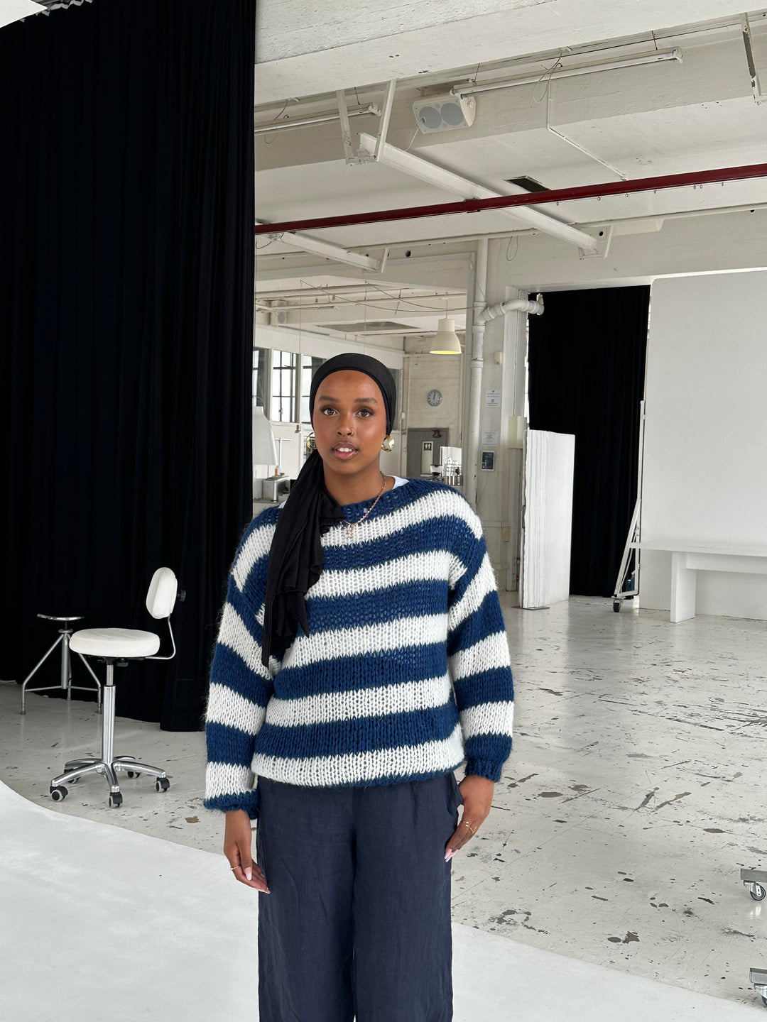 Hettie | Women Striped Chunky Knit Sweater