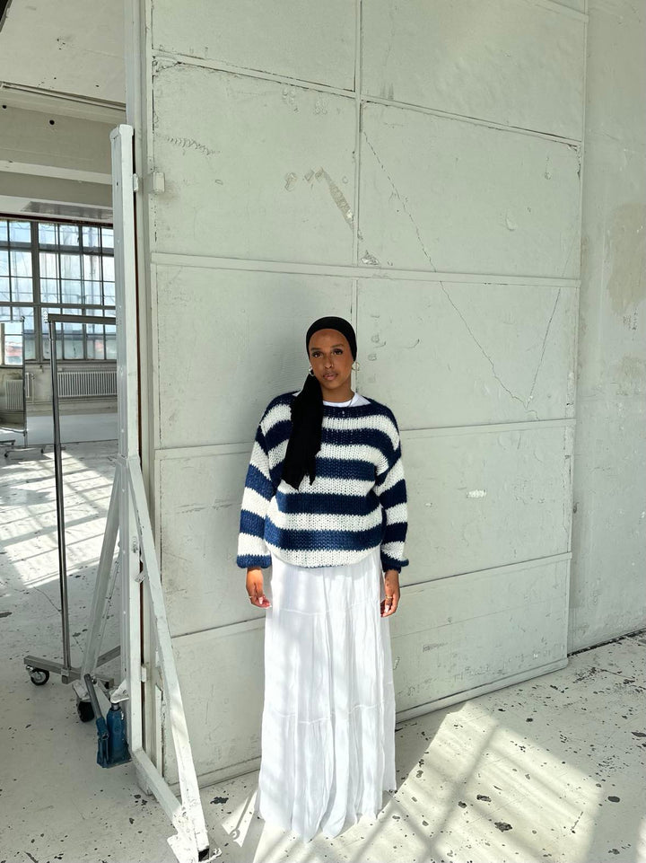 Hettie | Women Striped Chunky Knit Sweater