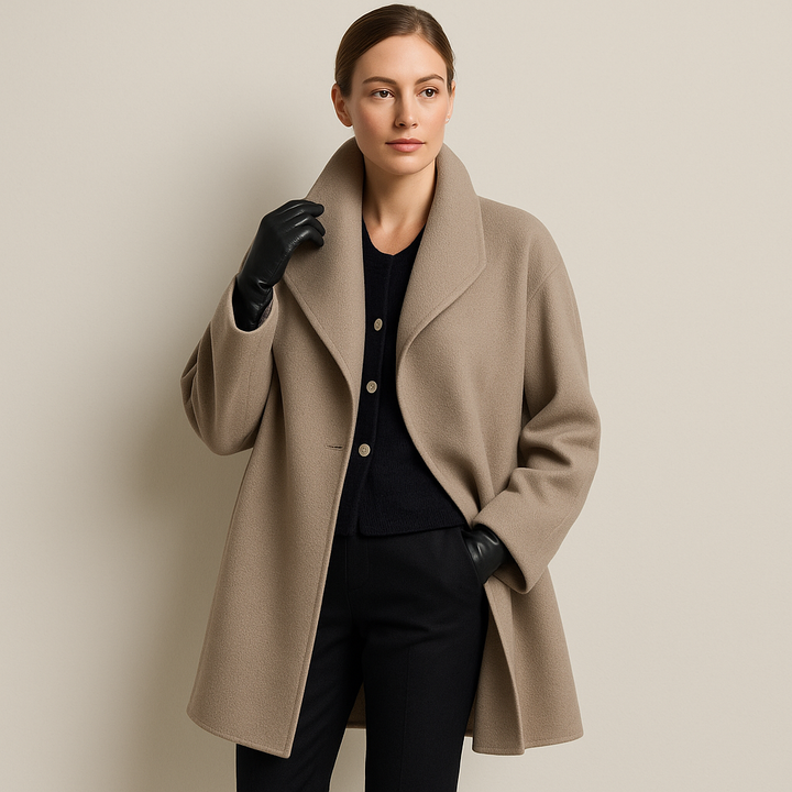 Tillie | Women Stand Collar Wool Coat