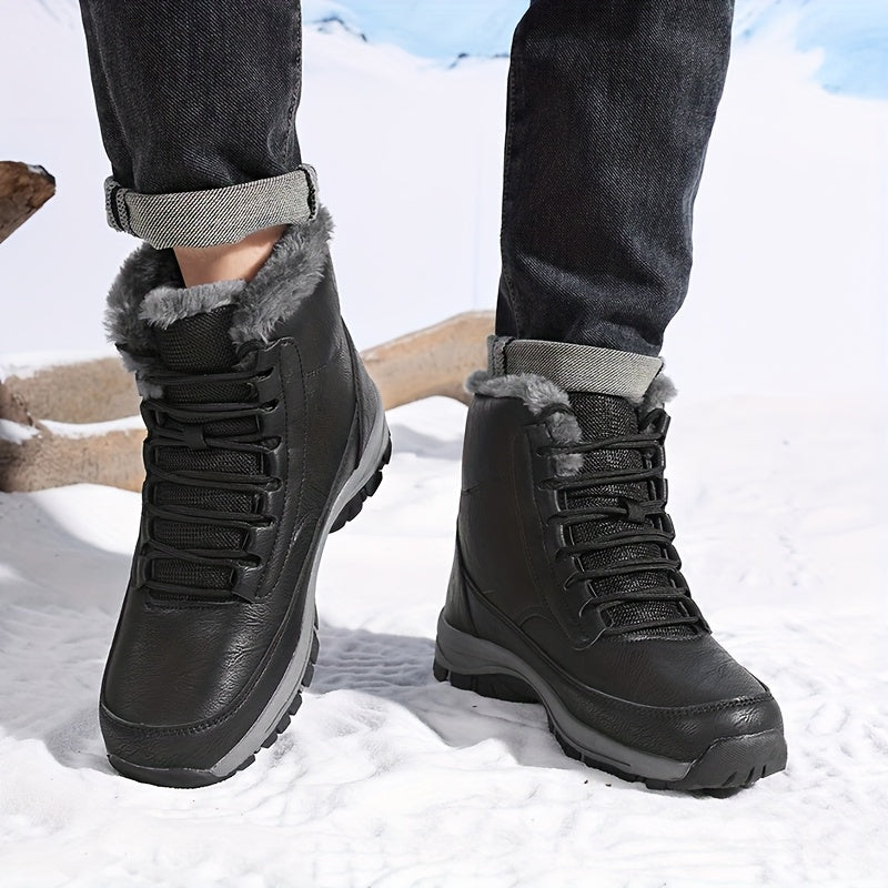Vetle | Men Fur Cuff Walking Boots