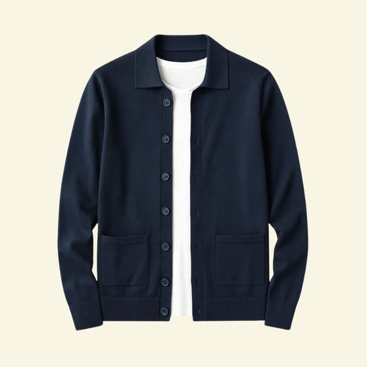 Cardigan for Men Button Up Classic Knit Smart Casual Everyday