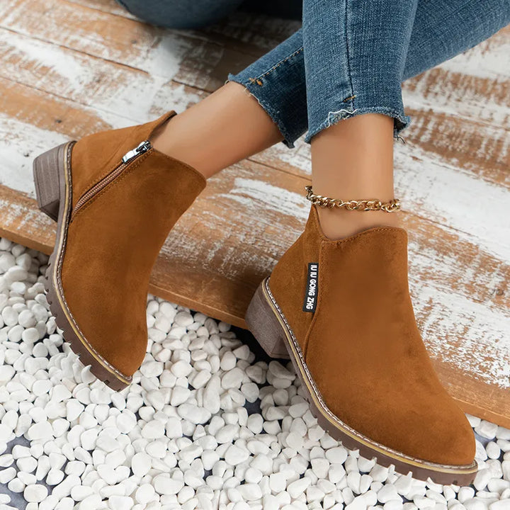 Niniane | Women Block Heel Ankle Boots