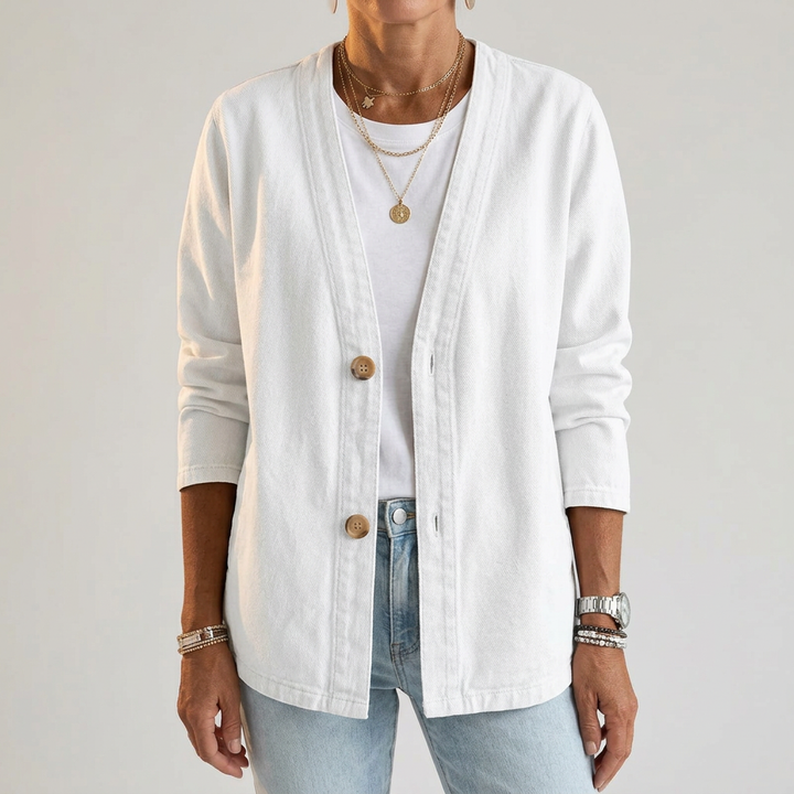Allegra | Women Denim Button Cardigan