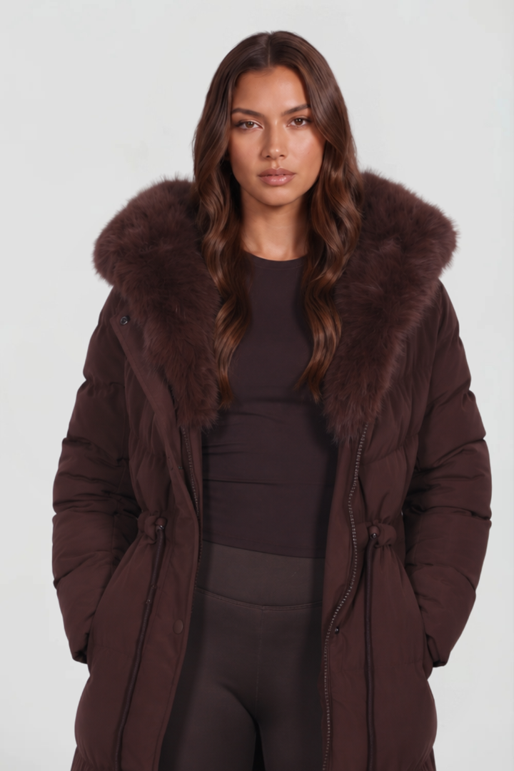 Clea | Women Hooded Long Puffer Coat