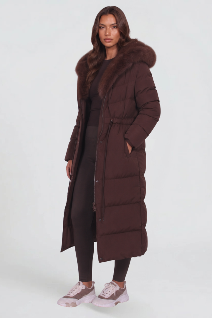 Clea | Women Hooded Long Puffer Coat