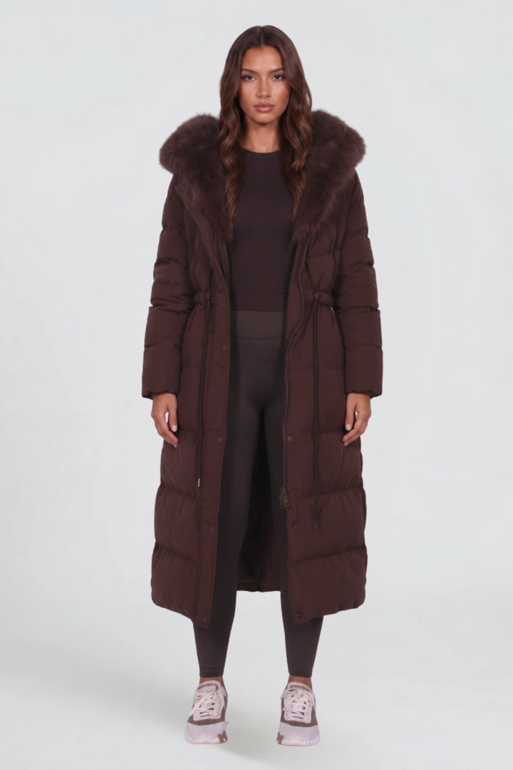 Clea | Women Hooded Long Puffer Coat
