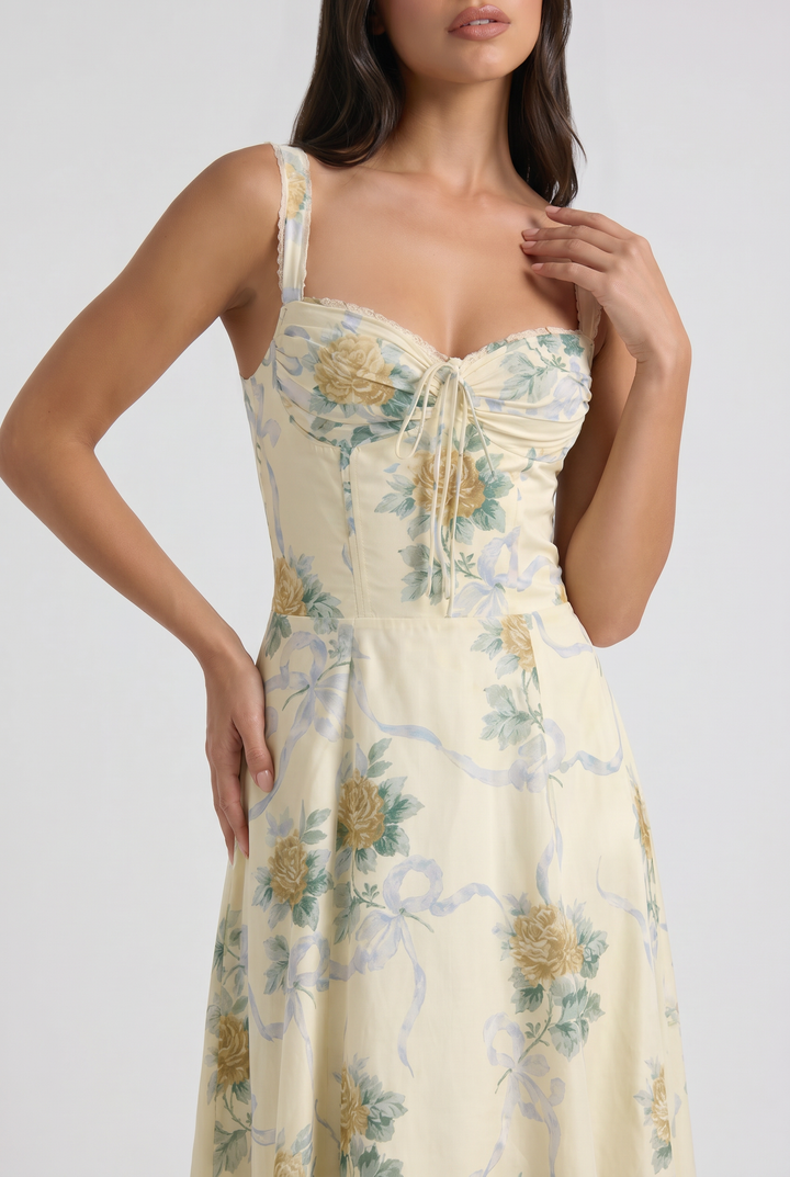 Felipa | Women Floral Midi Wedding Guest Dress
